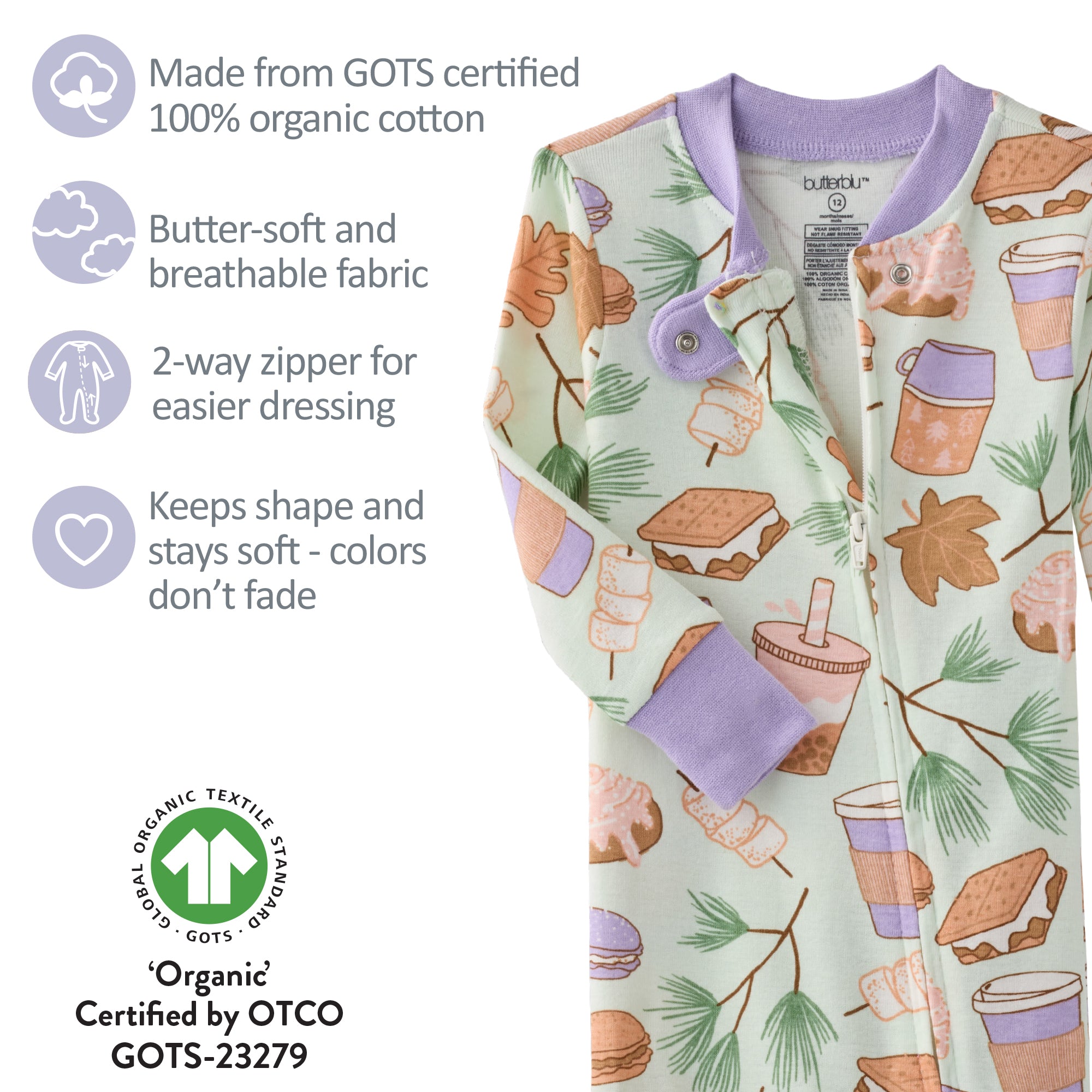 CRUZ Snug Fit Footed Sleeper