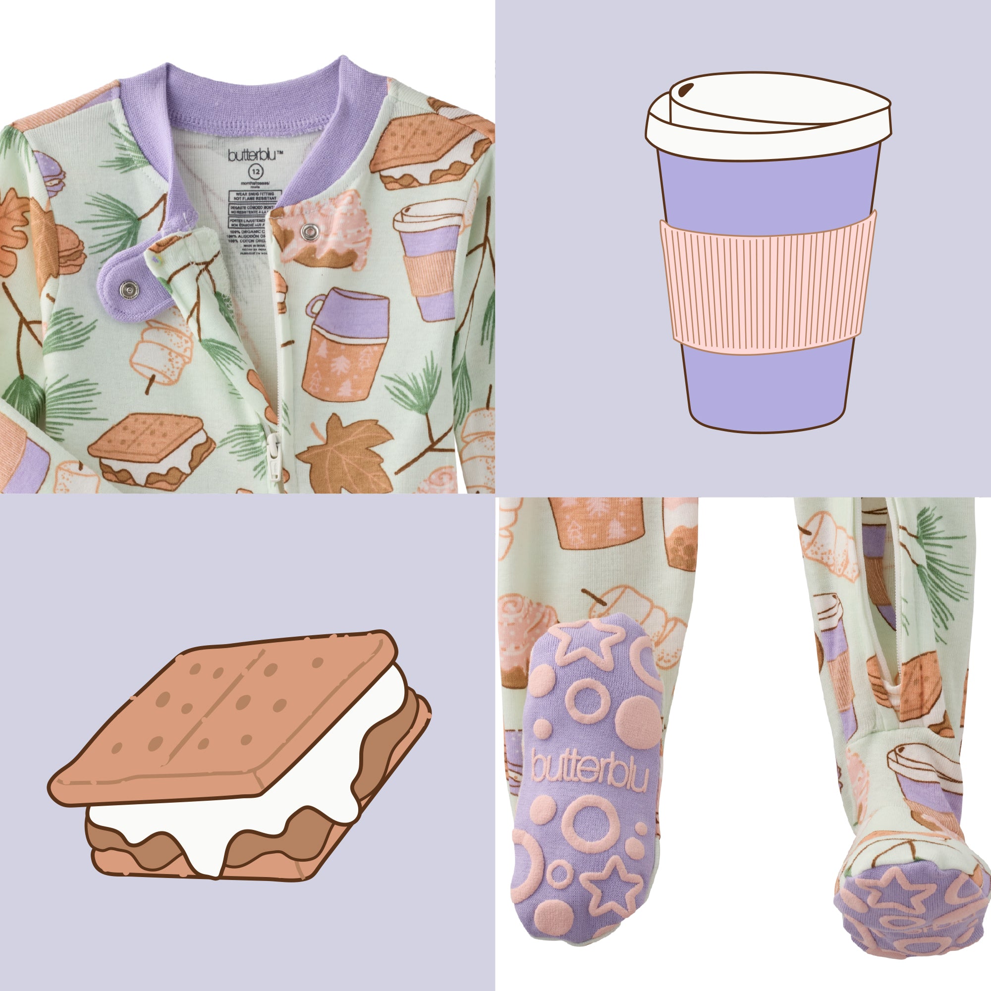 CRUZ Snug Fit Footed Sleeper