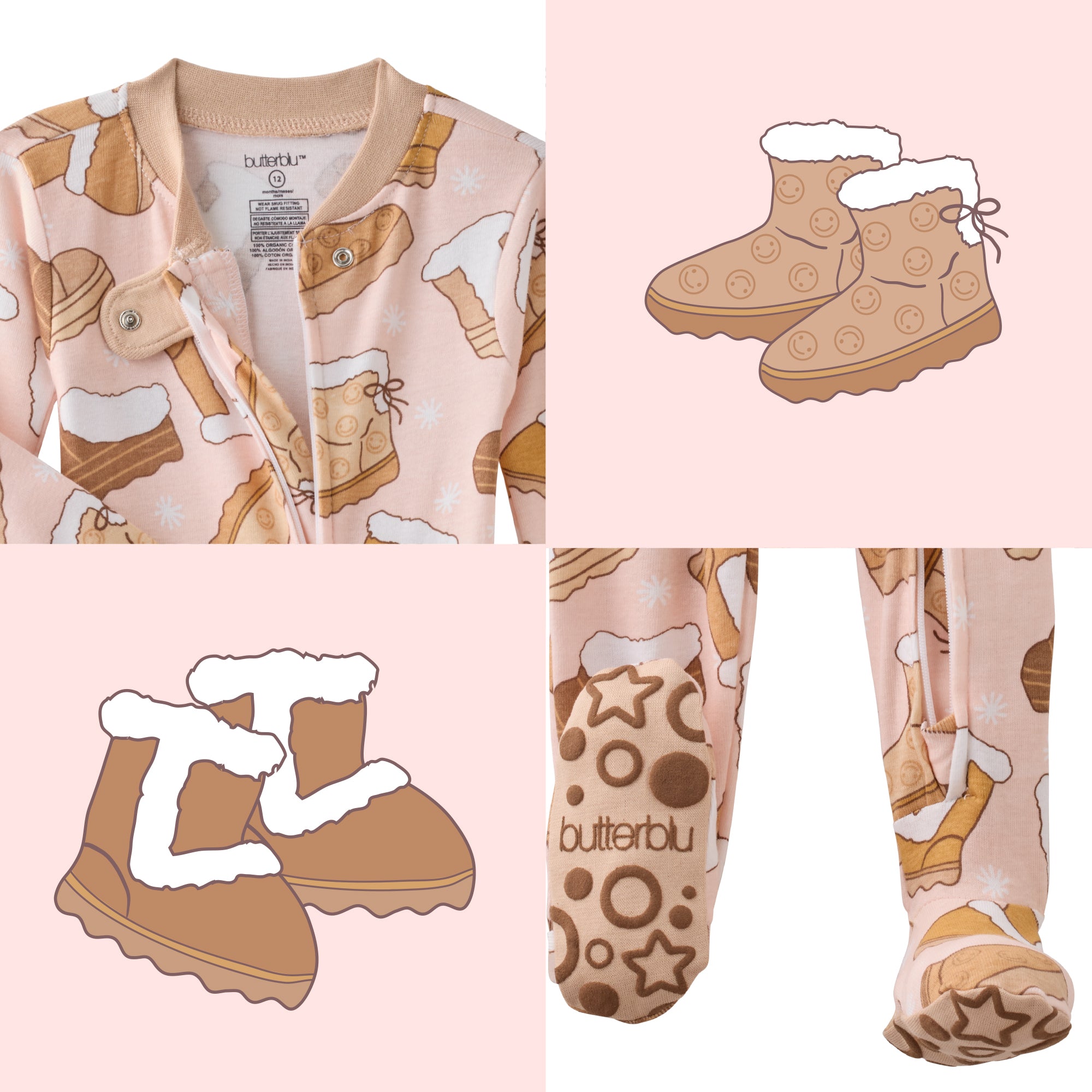 CRUZ Snug Fit Footed Sleeper