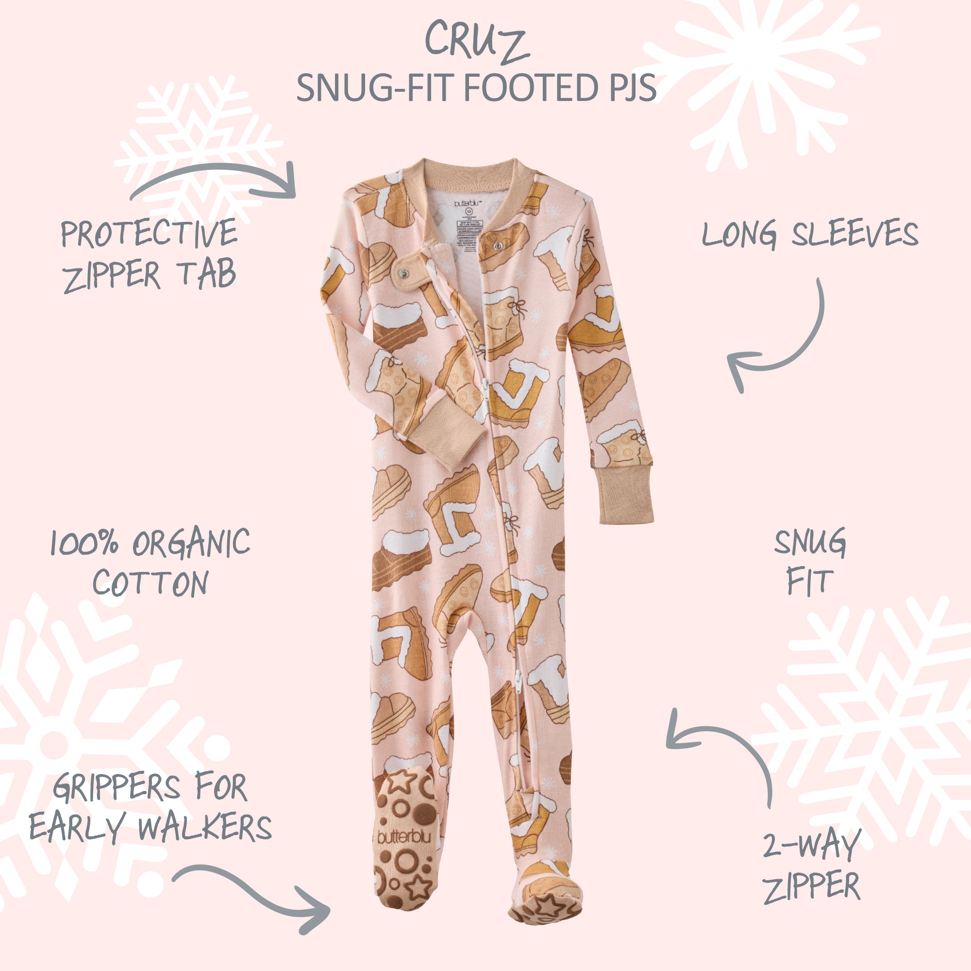 CRUZ Snug Fit Footed Sleeper