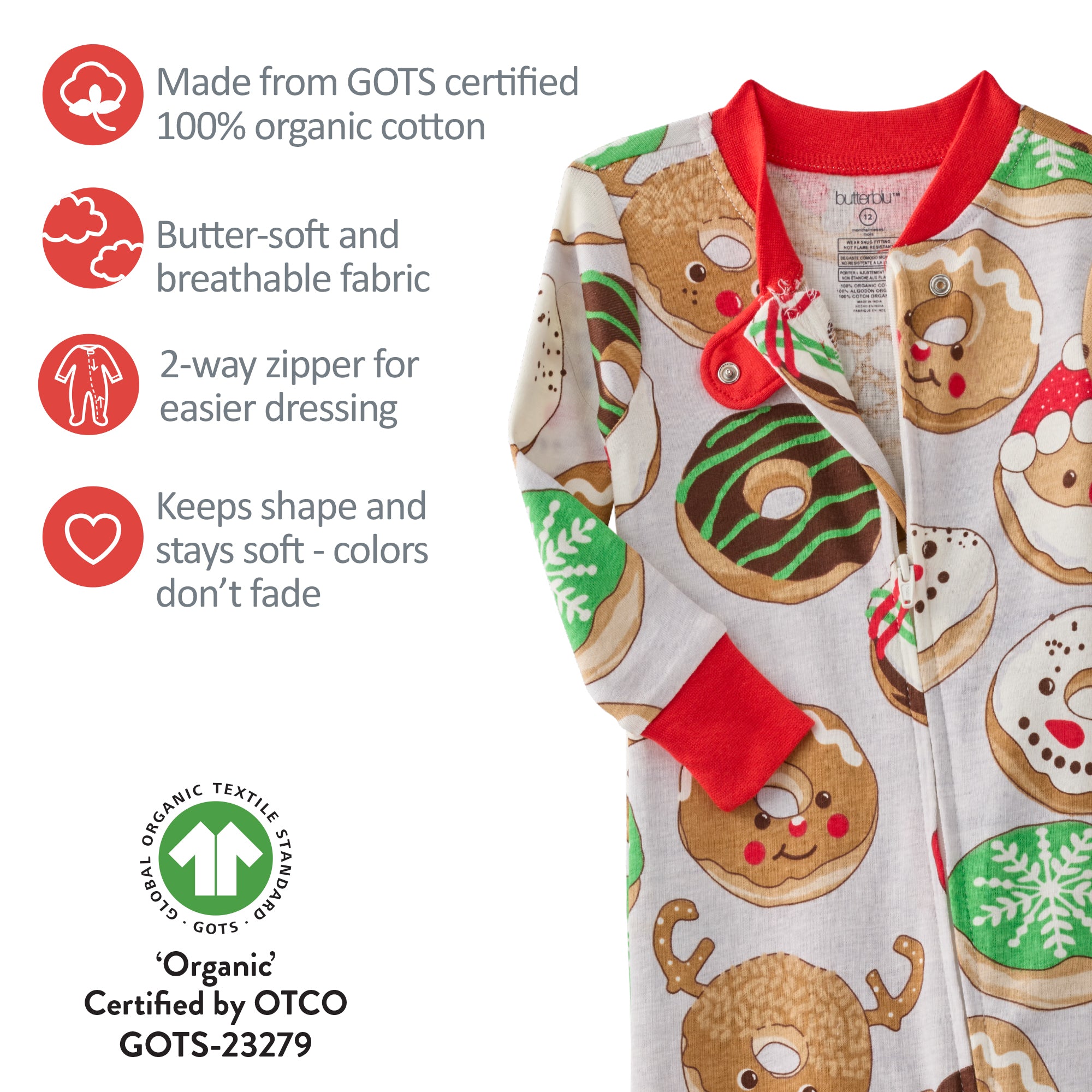 CRUZ Snug Fit Footed Sleeper