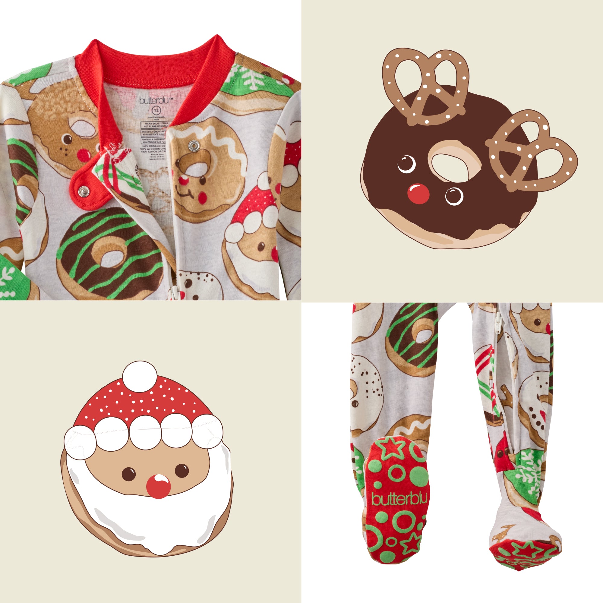 CRUZ Snug Fit Footed Sleeper