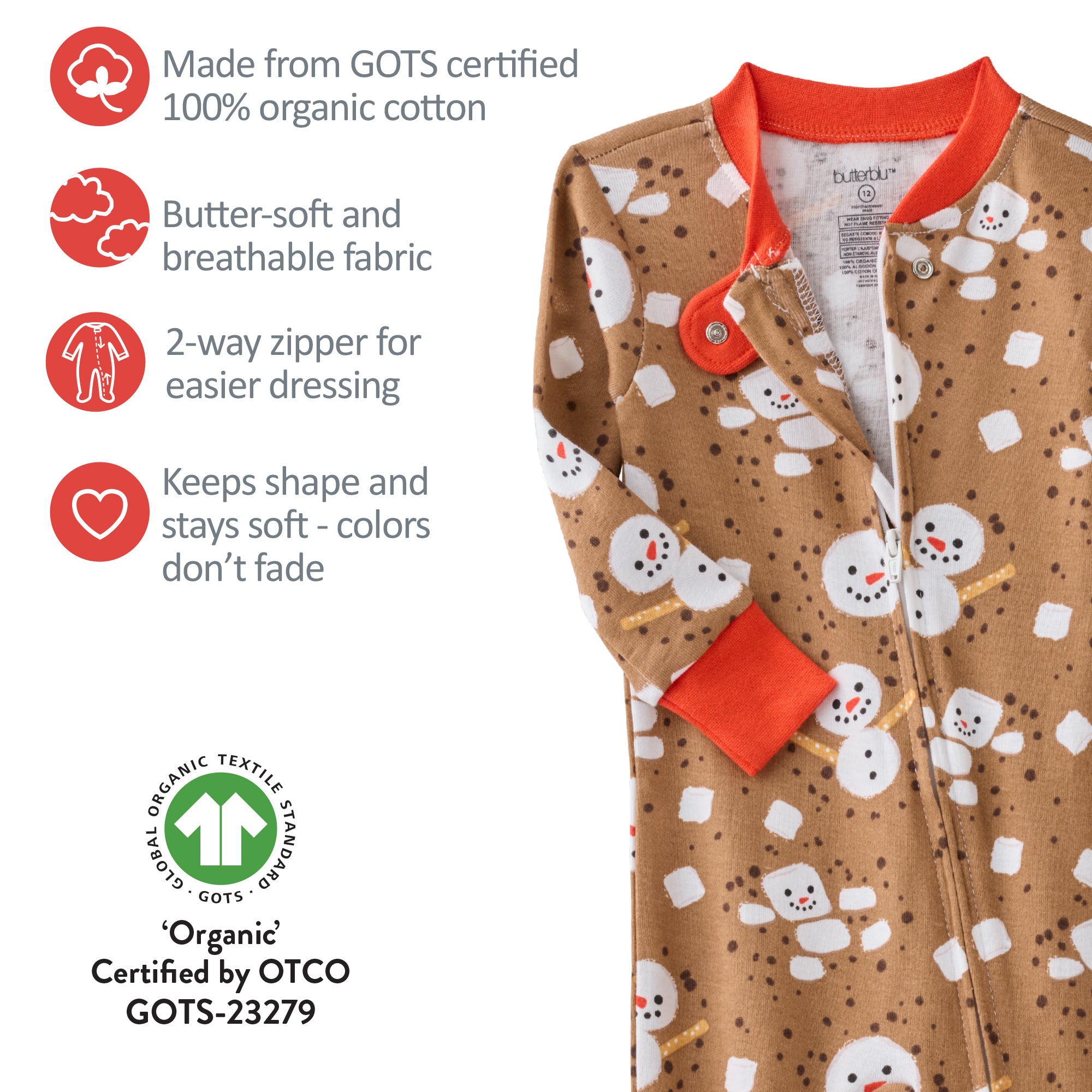 CRUZ Snug Fit Footed Sleeper