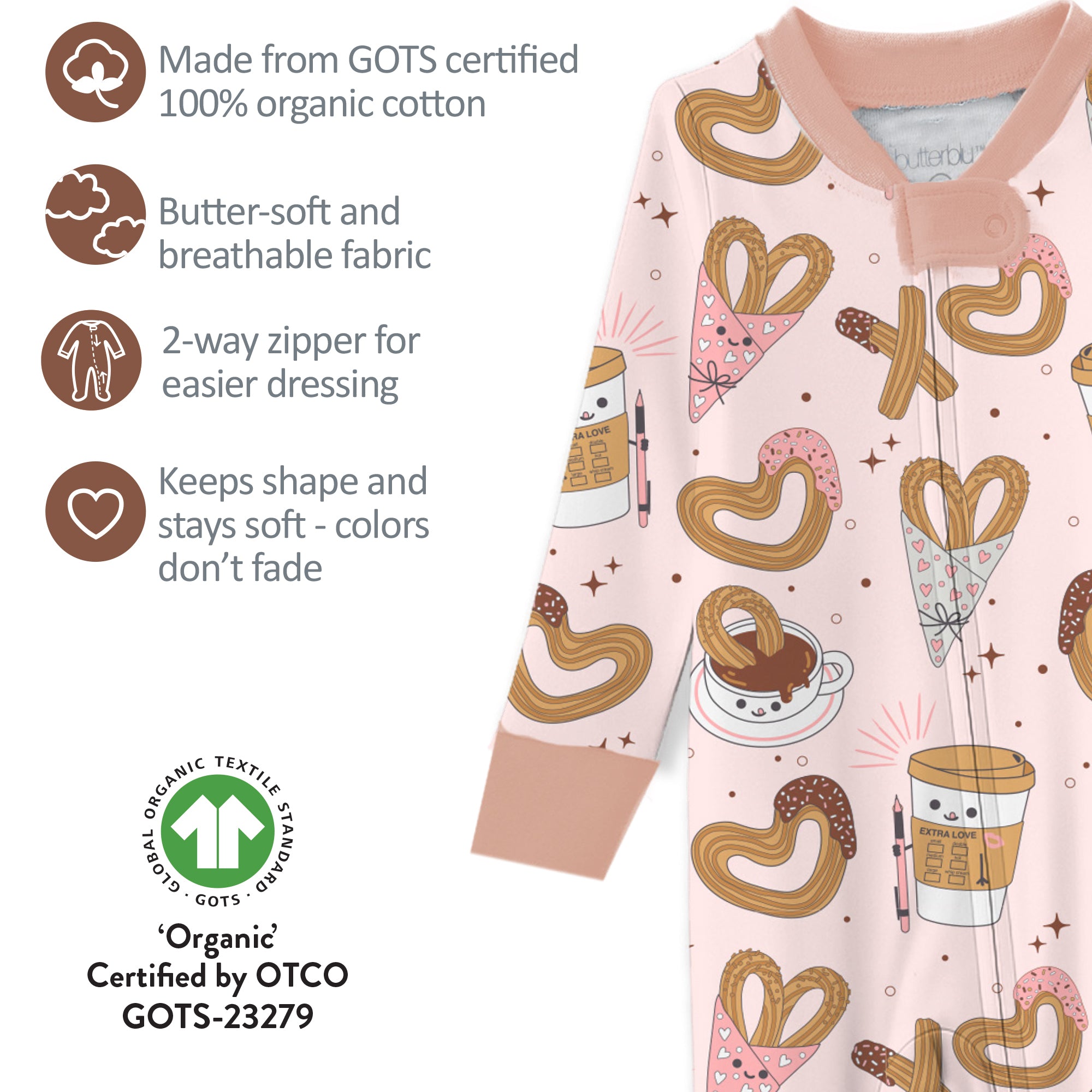 CRUZ Snug Fit Footed Sleeper