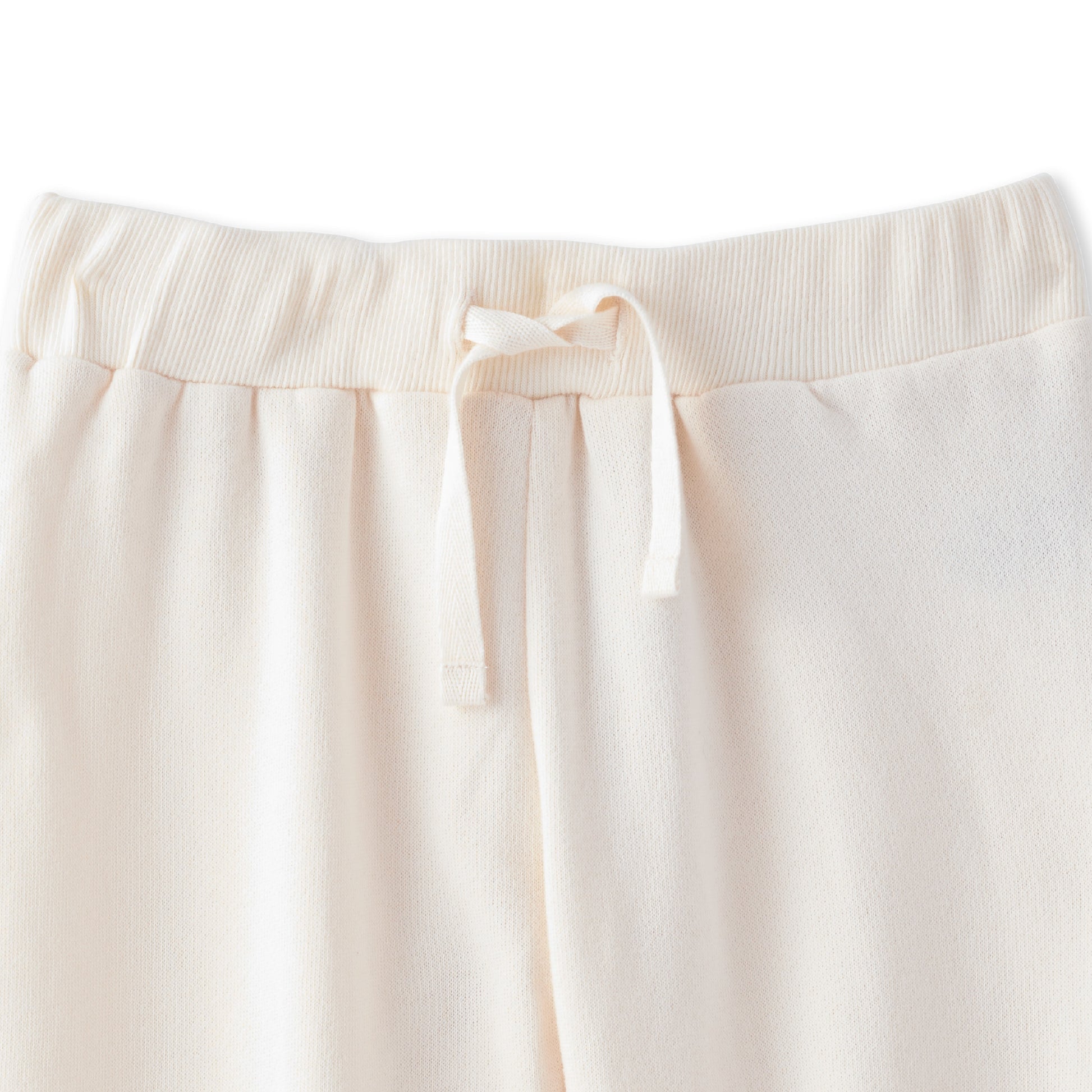 Close up of Cari draw string on pants