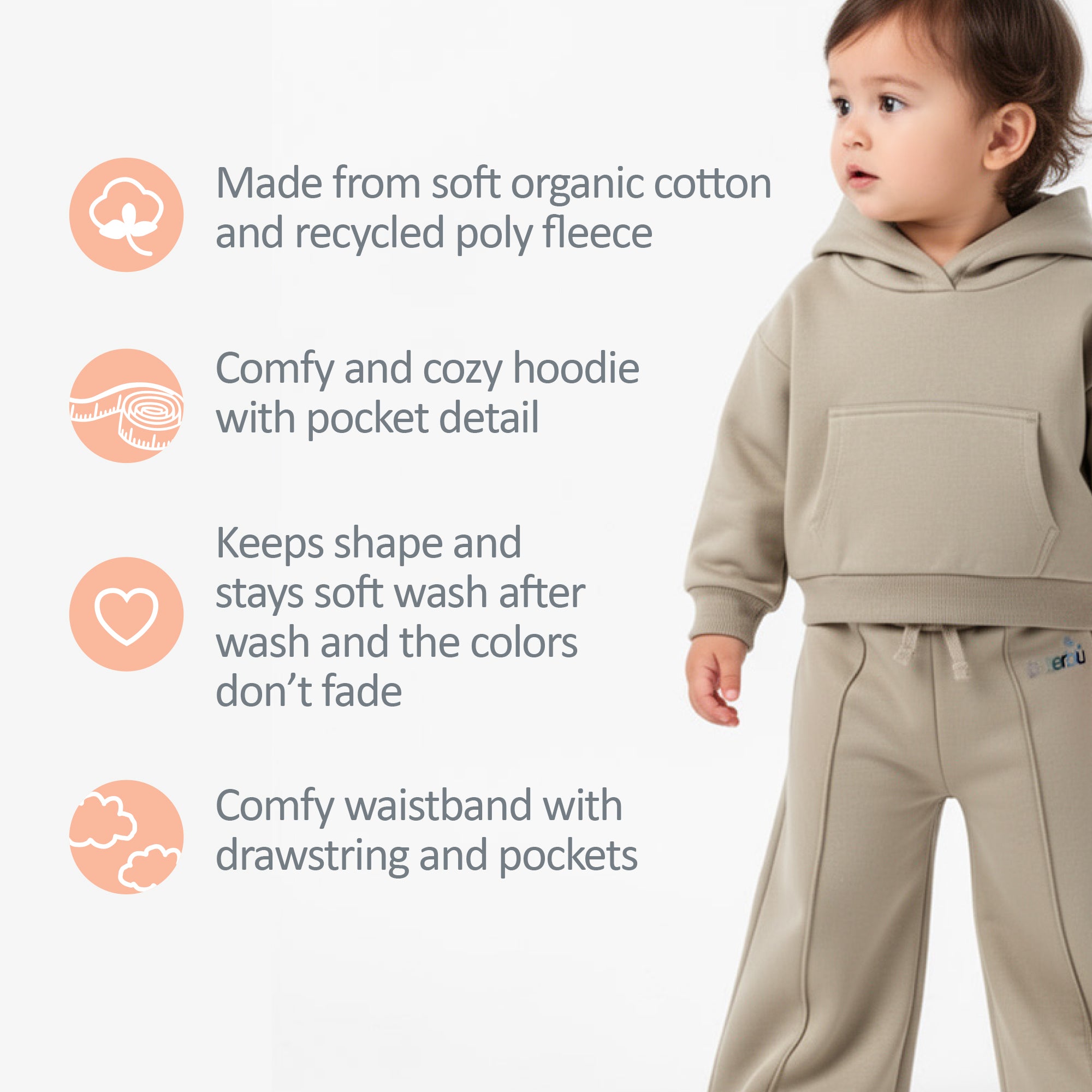 DREW Hoodie and Wide Leg Pant Set