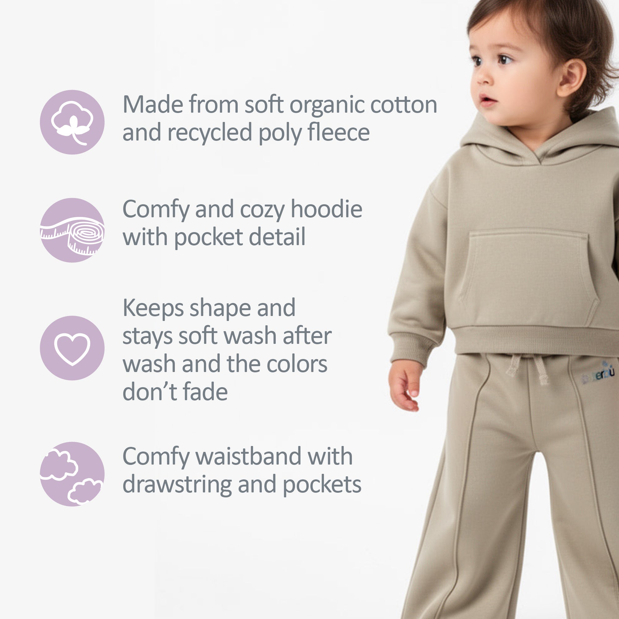 DREW Hoodie and Wide Leg Pant Set