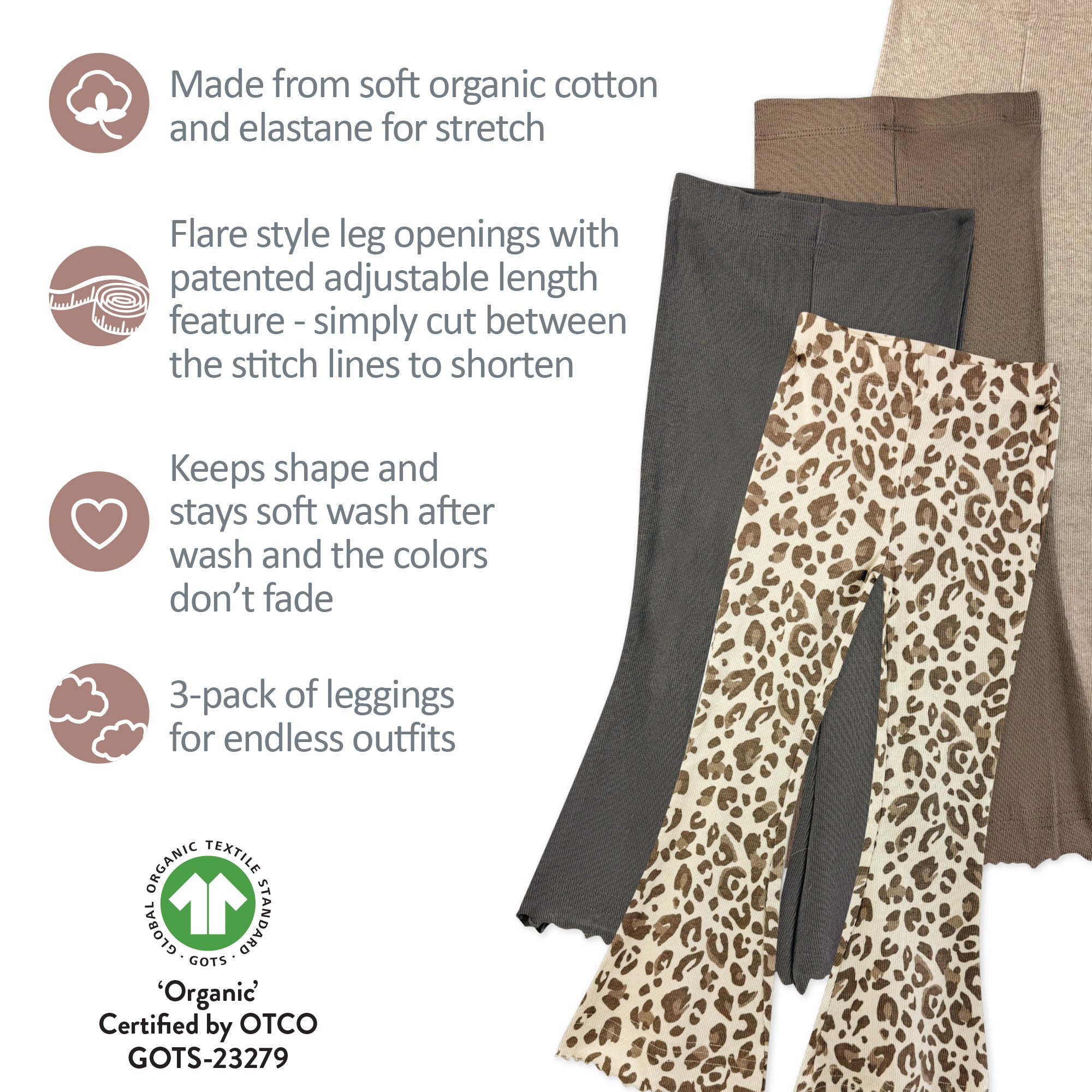 FIORELLA 4-Pack Flare Legging