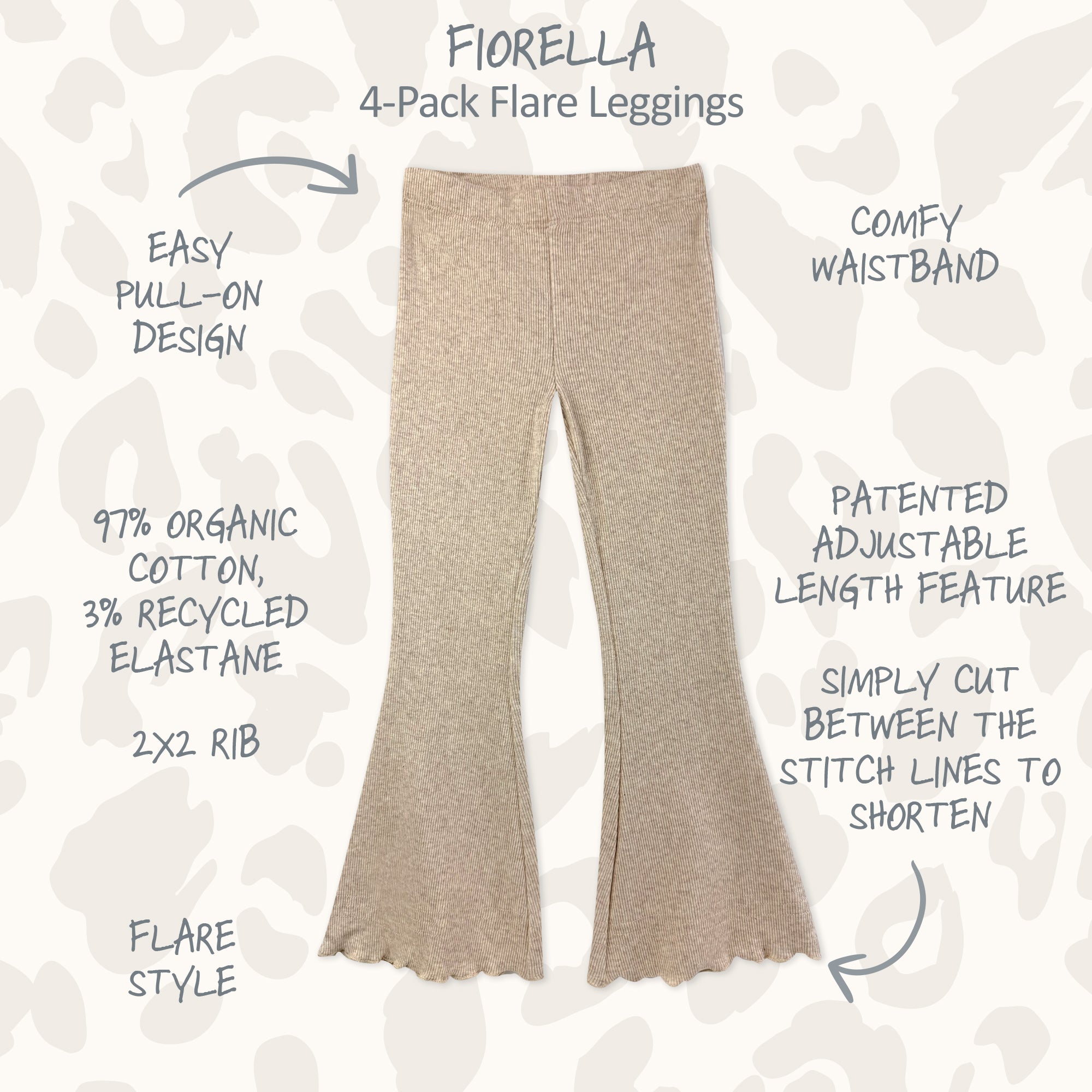 FIORELLA 4-Pack Flare Legging