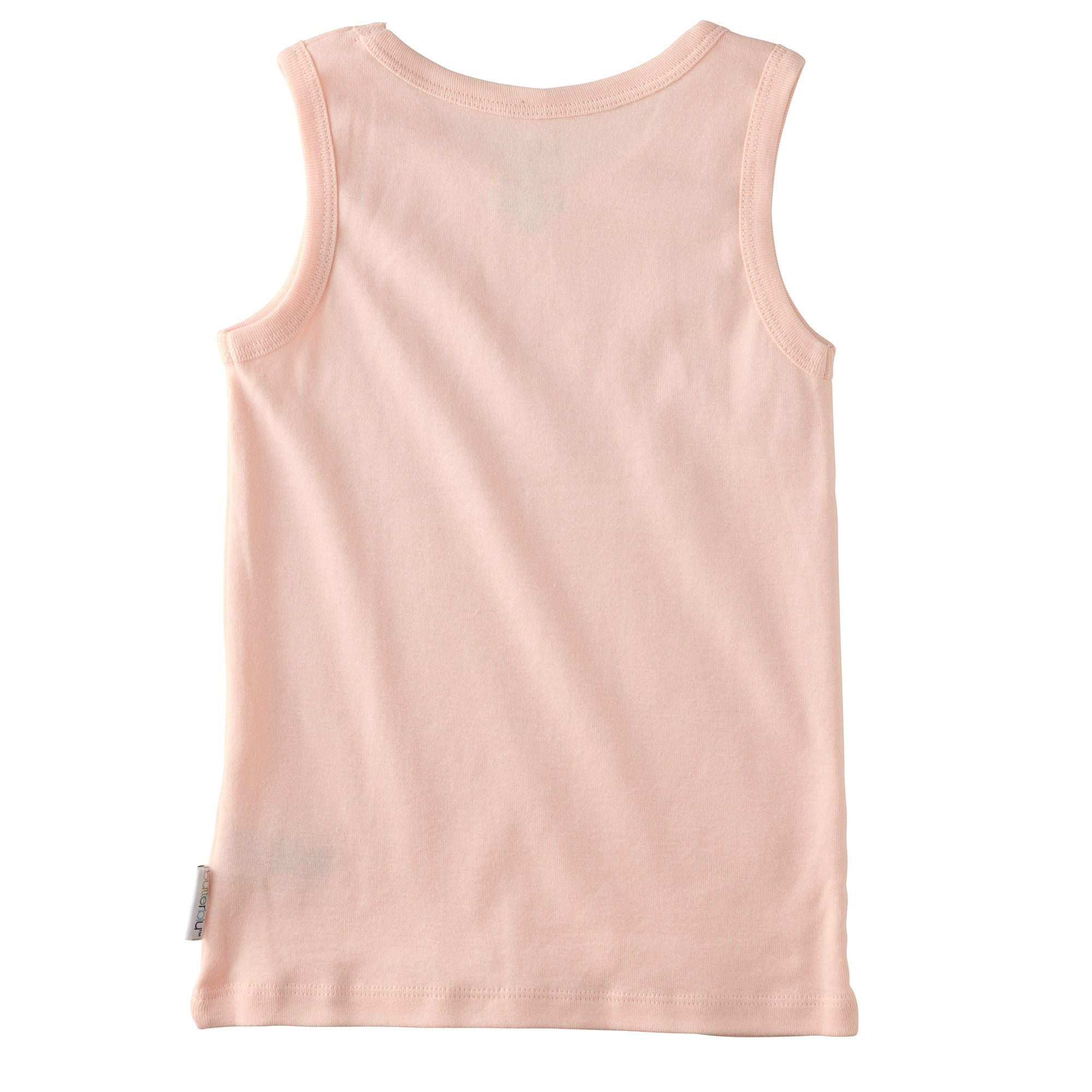 Backside of sleeveless muscle tee
