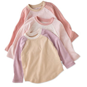 Rookie Baseball Tee 3 pack layout in Sorbet on a white background
