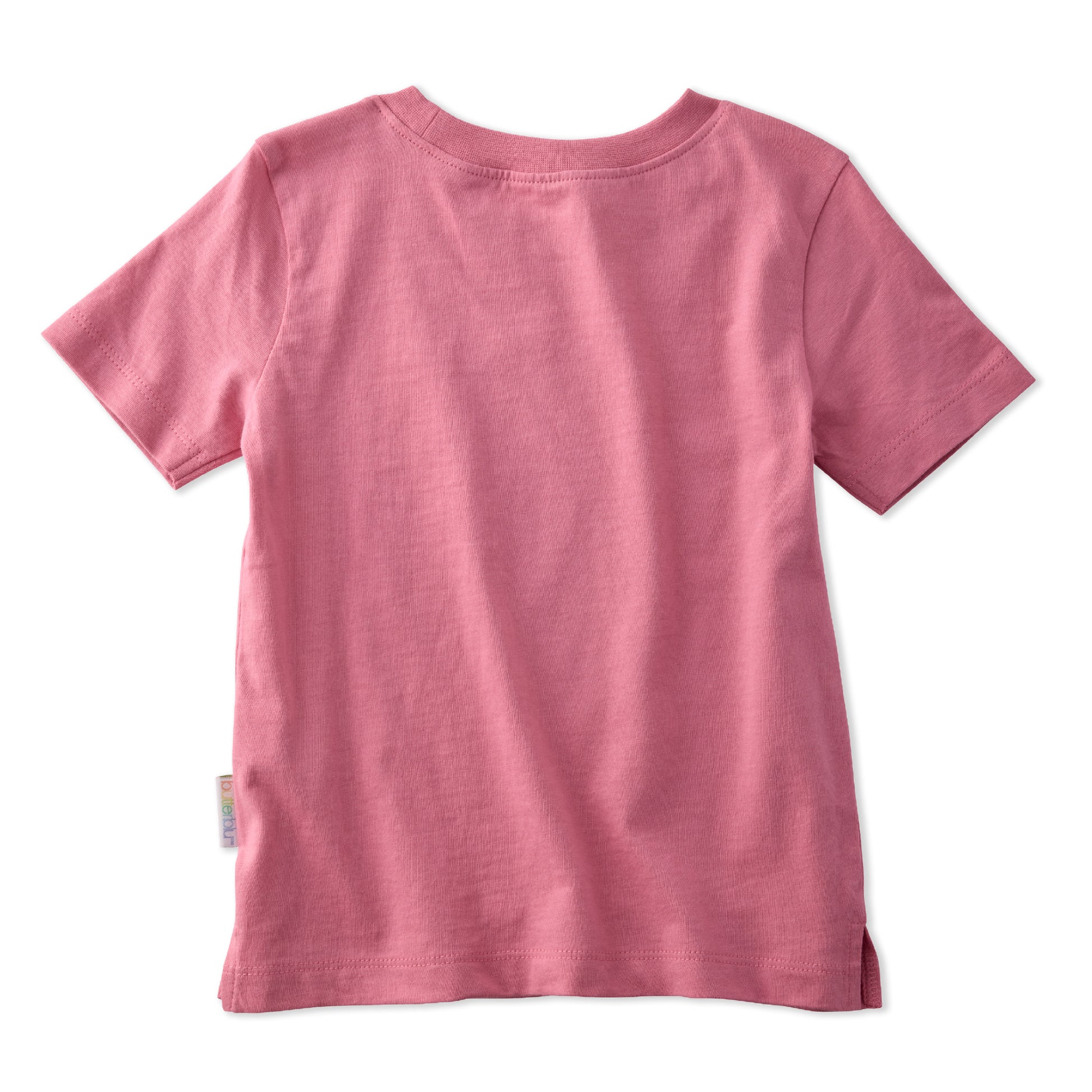 Pink t-shirt on a white background