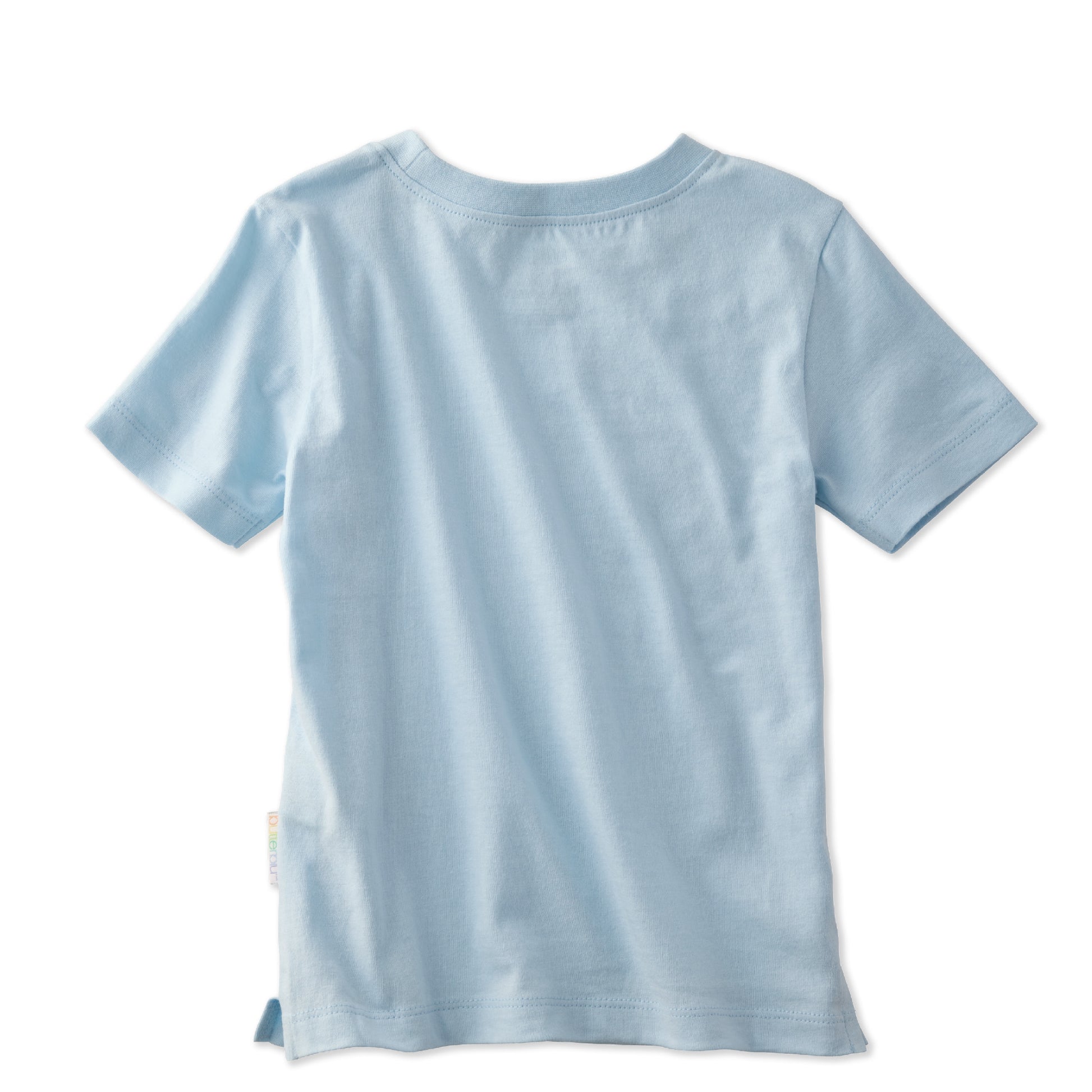 Light blue t-shirt on a white background