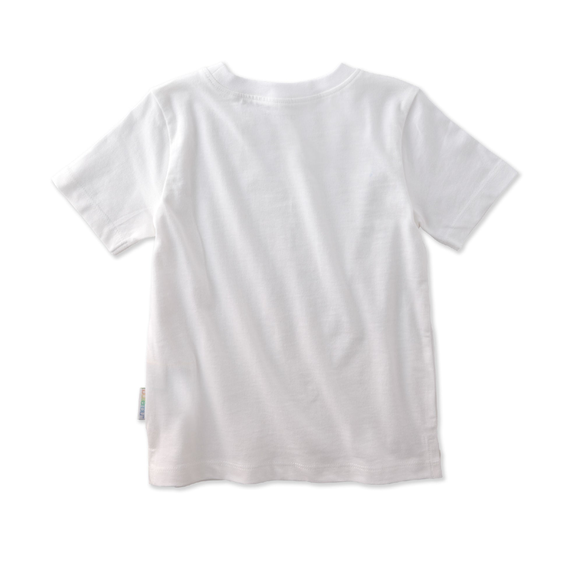 White t-shirt on a white background