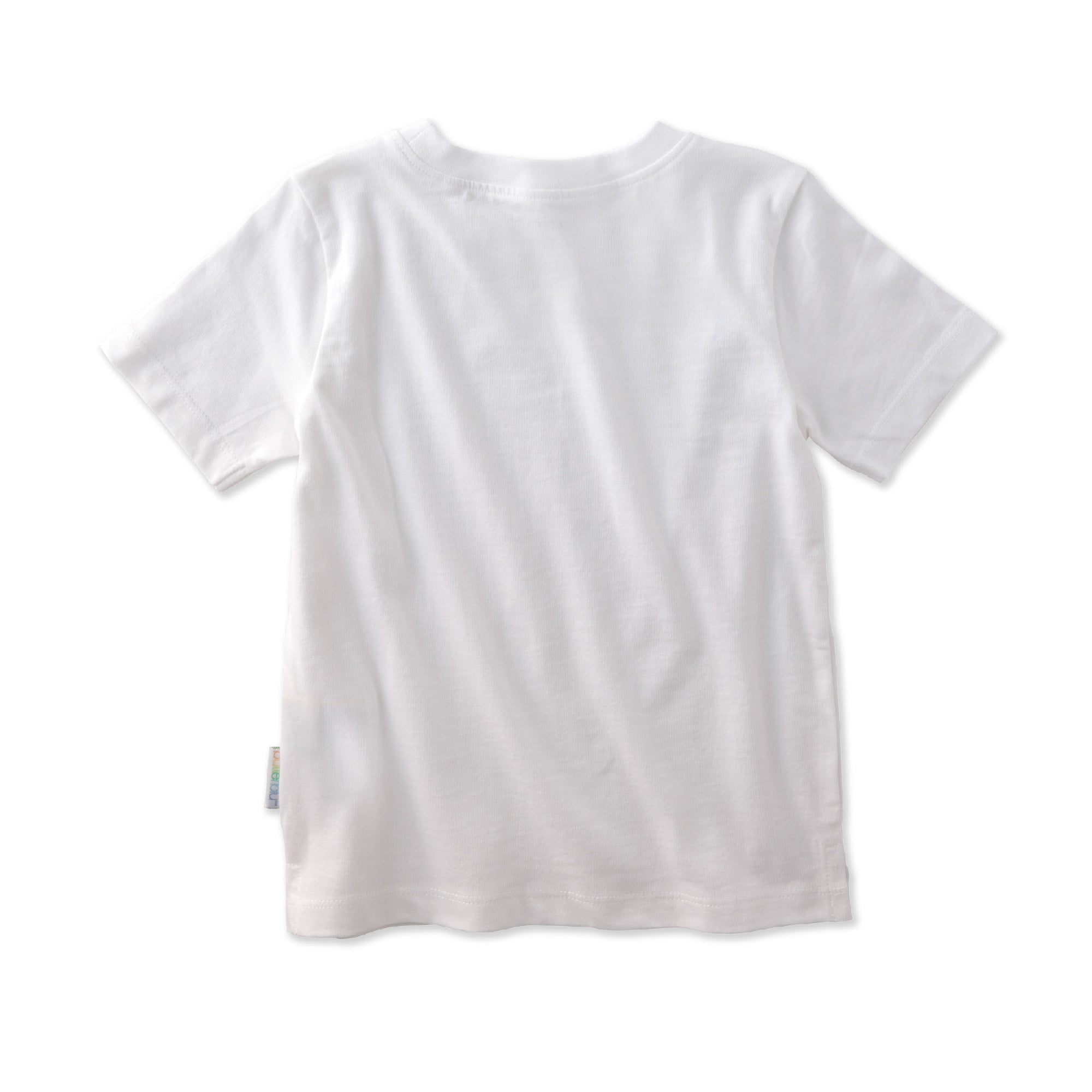 White t-shirt on a white background