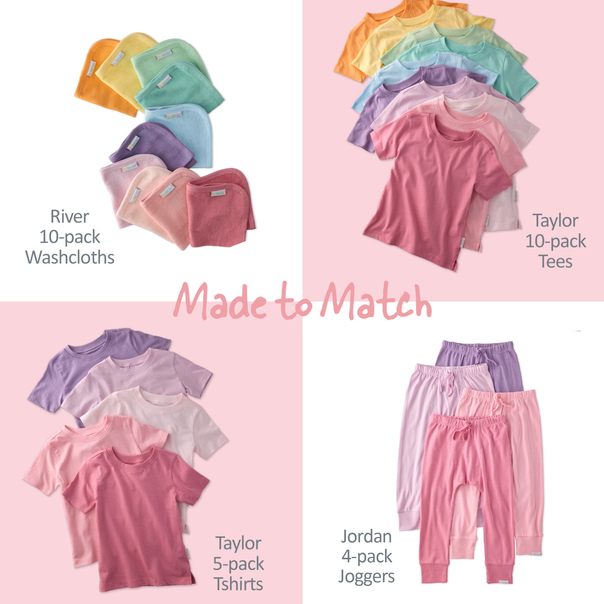 Made to Match Collage in Sunny Pink Rainbow