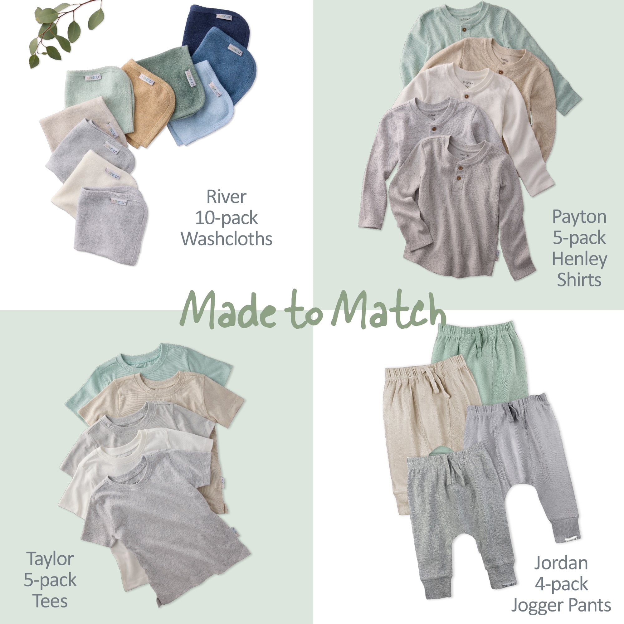 Made to Match Collage in Seafoam Terra Rainbow