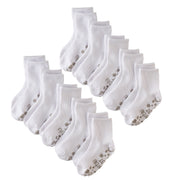 Layout of Zuri Sock 10 pack in White on a white background