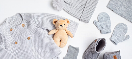Gift box with multiple organic baby sets