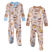CRUZ Snug Fit Footed Baby Pajamas, 2-Pack
