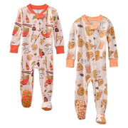 CRUZ Snug Fit Footed Baby Pajamas, 2-Pack